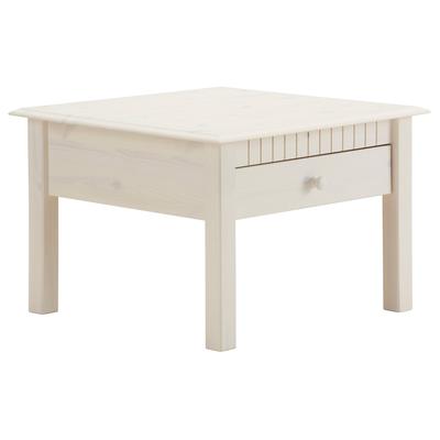 Couchtisch OTTO HOME "Lisa", weiß, B:60cm H:42cm T:60cm, Tische, Couchtisch Eckige Couchtische Holz-Couchtische, Home affaire, Breite 60 cm, 1 Schubkasten