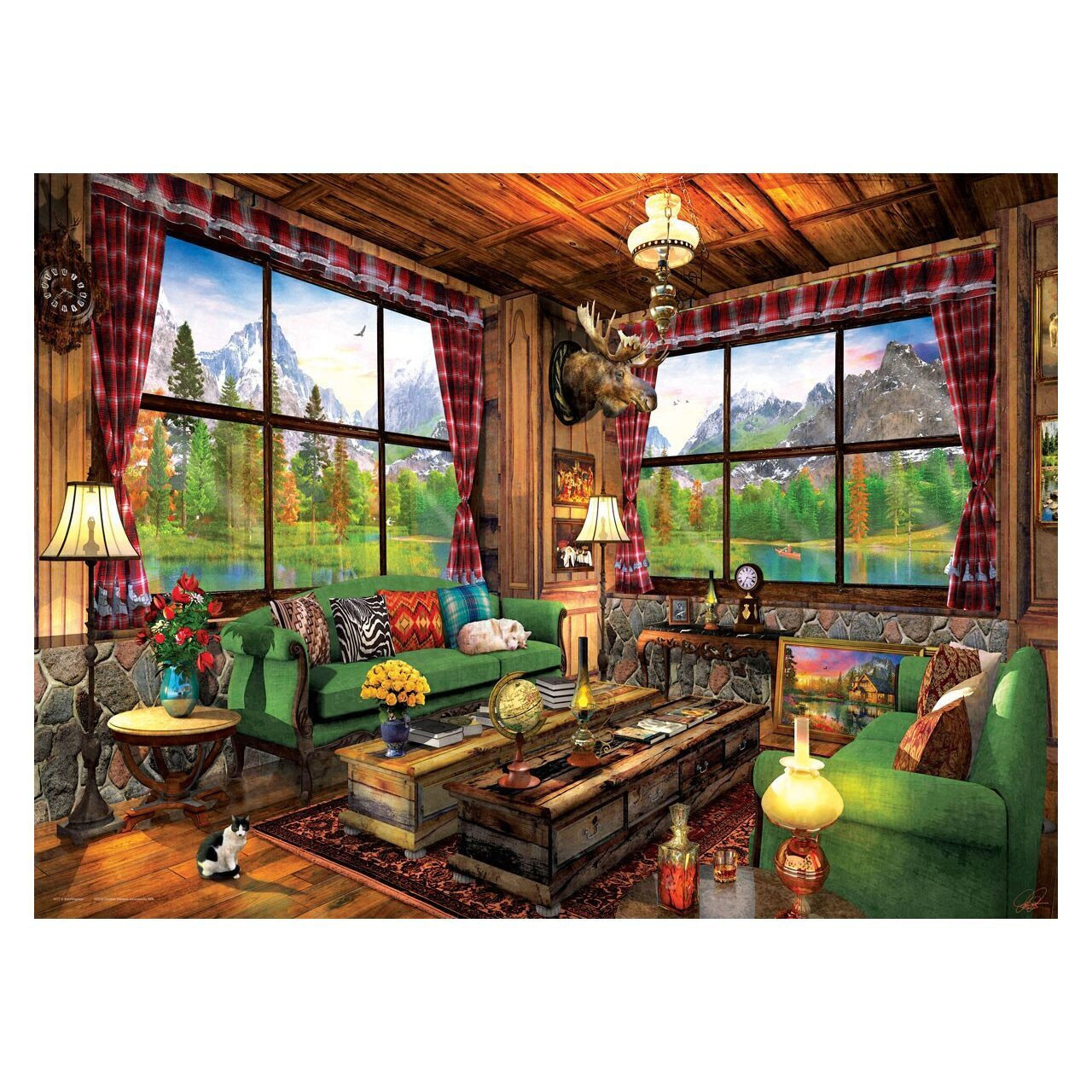 Dominic Davison Knus huisje Legpuzzel - 1000 stukjes