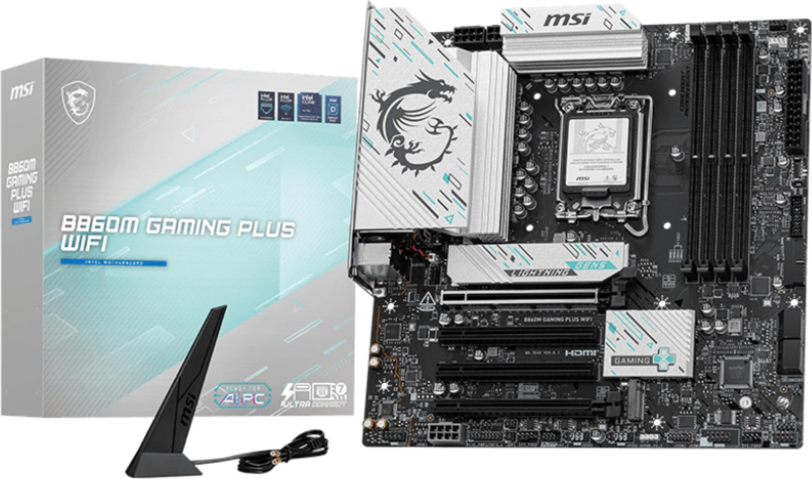 MSI B860M GAMING PLUS WIFI Motherboard LGA 1851 micro ATX