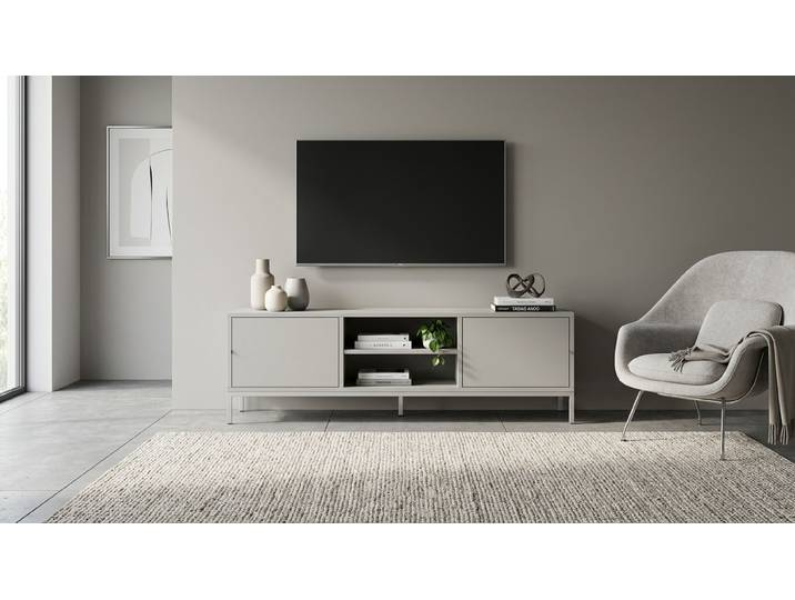 Graues TV Lowboard Premium Dekore Grau