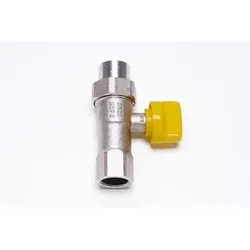Gas-D-Hahn 3/4'' mit Brandschutzventil TAE Sicherheit
