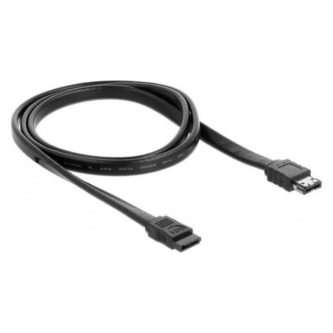 Delock Kabel eSATA 3 Gb/s Buchse > eSATA Buchse 1 m schwarz (100 cm, eSATA, SATA) (85810)