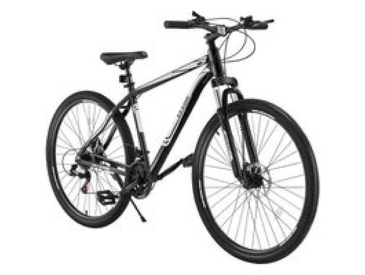 VEVOR Vélo de montagne, 73 cm, VTT avec suspension avant, transmission professionnelle à 21 vitesses, selle confortable, freins à double disque, cadre en alliage d'aluminium, vélo de sport pour adulte
