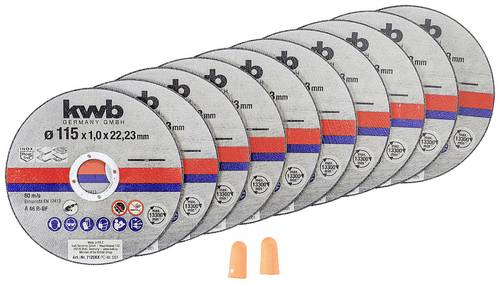 Kwb 712021 Trennscheiben-Set 115mm 10 St. Metall