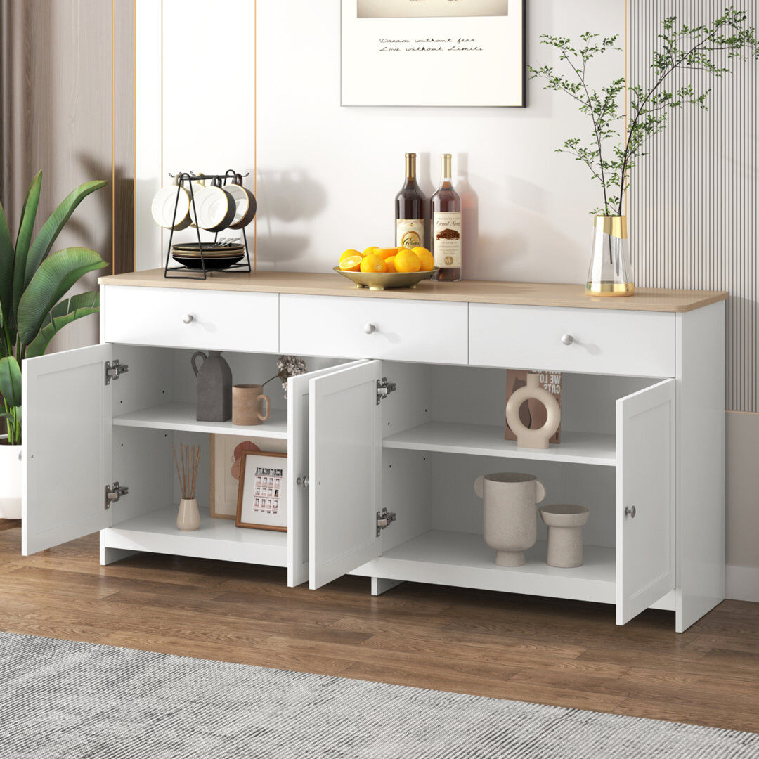 ClassicLiving 160cm Sideboard White 75cm H X 160cm W X 37cm D