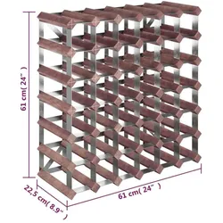 vidaXL, Weinregal, Qubelus (42 Flaschen, 61 x 22.50 x 61 cm)