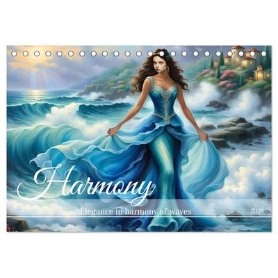 Harmony - Elegance in harmony of waves (Desk Calendar 2026 DIN A5 landscape), CALVENDO 12 Month DeskCalendar