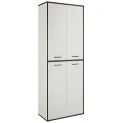 Mehrzweckschrank in Grau/Weiß