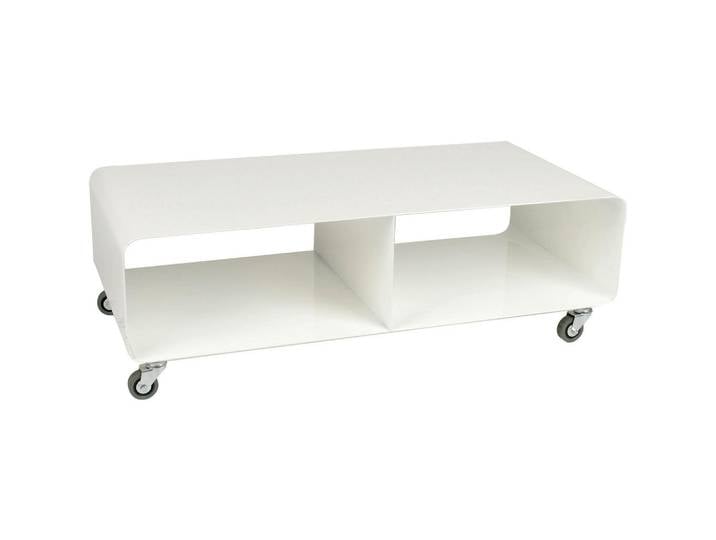 Kare-Design Tv-Element, Weiß, Metall, 90x30x42 cm, Wohnzimmer, TV Möbel, TV-Racks