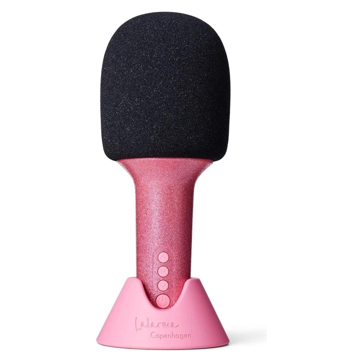 Lalarma Copenhagen Glitter Grove mikrofon - Rosa (LALAR-GGM-RO)
