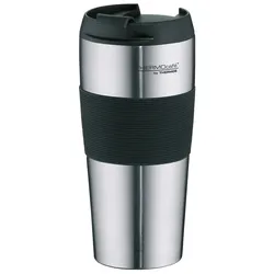 THERMOcafé by THERMOS Isolierbecher PRO schwarz, silber 0,4 l