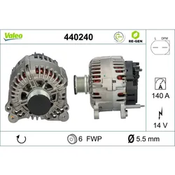 Generator VALEO 440240 für Skoda Audi VW Seat Superb II A3