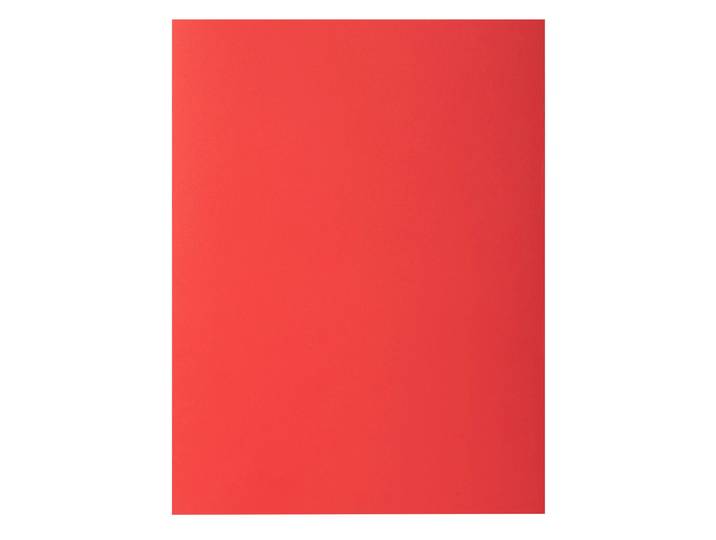 EXACOMPTA Paquet de 50 chemises 2 rabats ROCK''S 210 - 24x32cm - Rouge