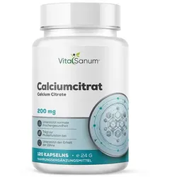 VitaSanum® - Calciumcitrat 200 mg – 2 Kapseln Tagesportion