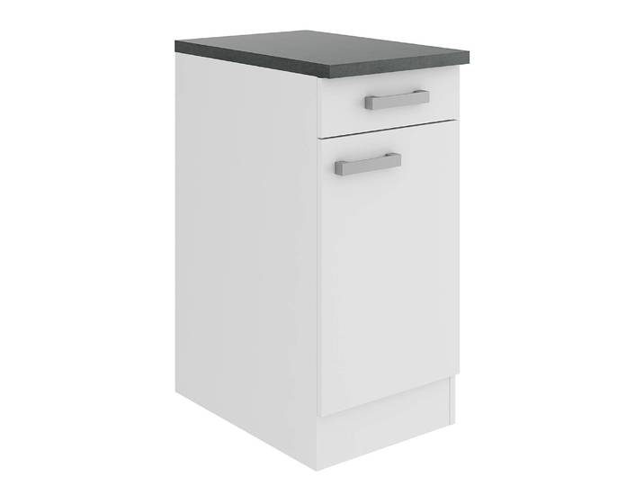 Meuble bas 40cm Blanc/Blanc
