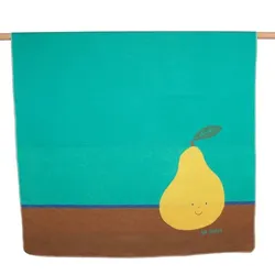 David Fussenegger Kinderdecke Juwel 'Birne' 140 x 200 cm Verde Mare