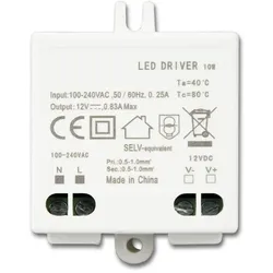 ISOLED LED Trafo 12V/DC, 0-10W, SELV ISO-113421