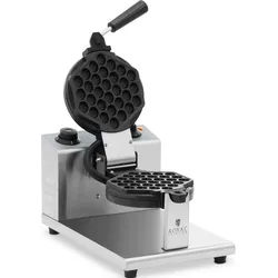 Royal Catering Bubble-Waffeleisen - rund - 1 große Waffel - 1200 W -