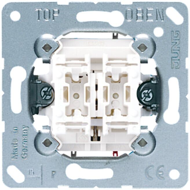 Jung Interrupteur à bascule pour volet roulant 10AX 250V 1 pôle 509 VU (509VU)