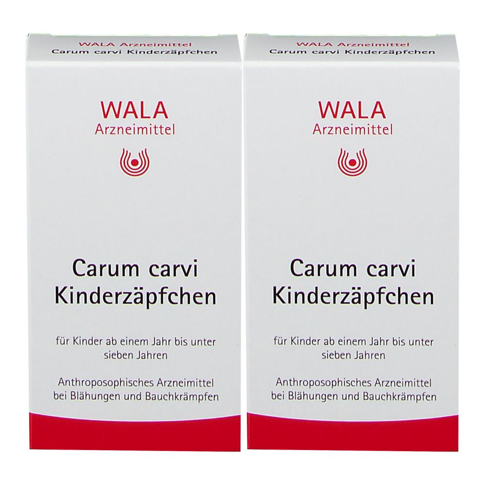Carum Carvi Kinderzäpfchen Doppelpack 2x10x1 g Kinder-Suppositorien