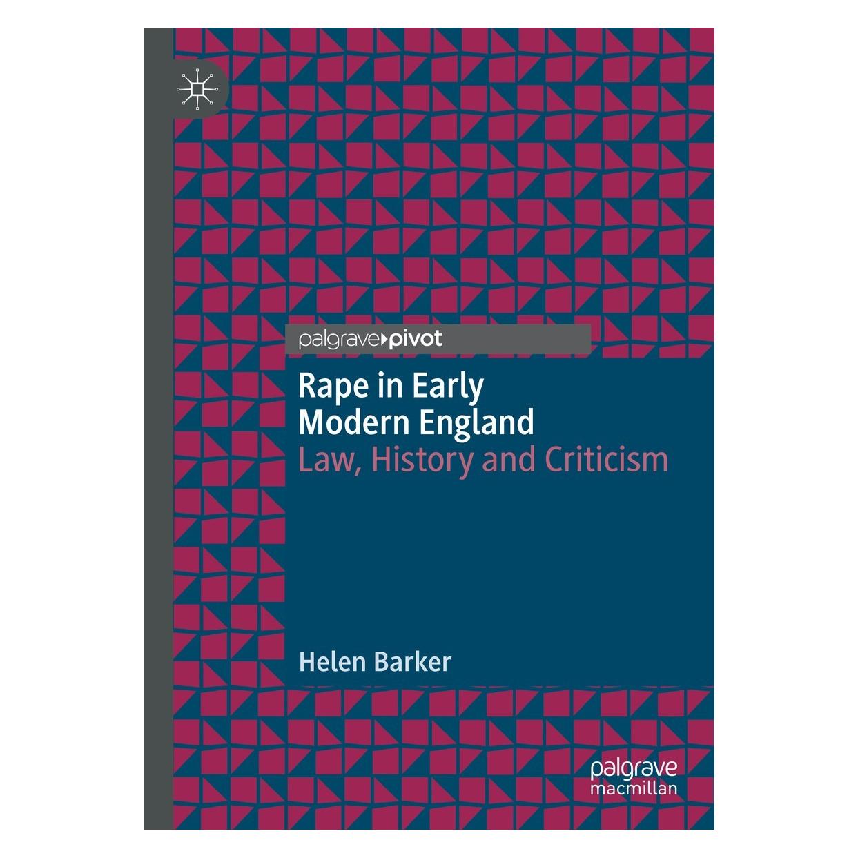 Springer Rape in Early Modern England (Englisch, Hardcover, Helen Barker) (9783030826086)