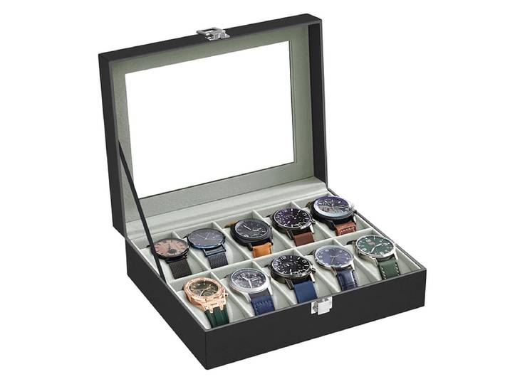 Uhrenschachtel WATCH schwarz 25.5x20.2x7.8cm