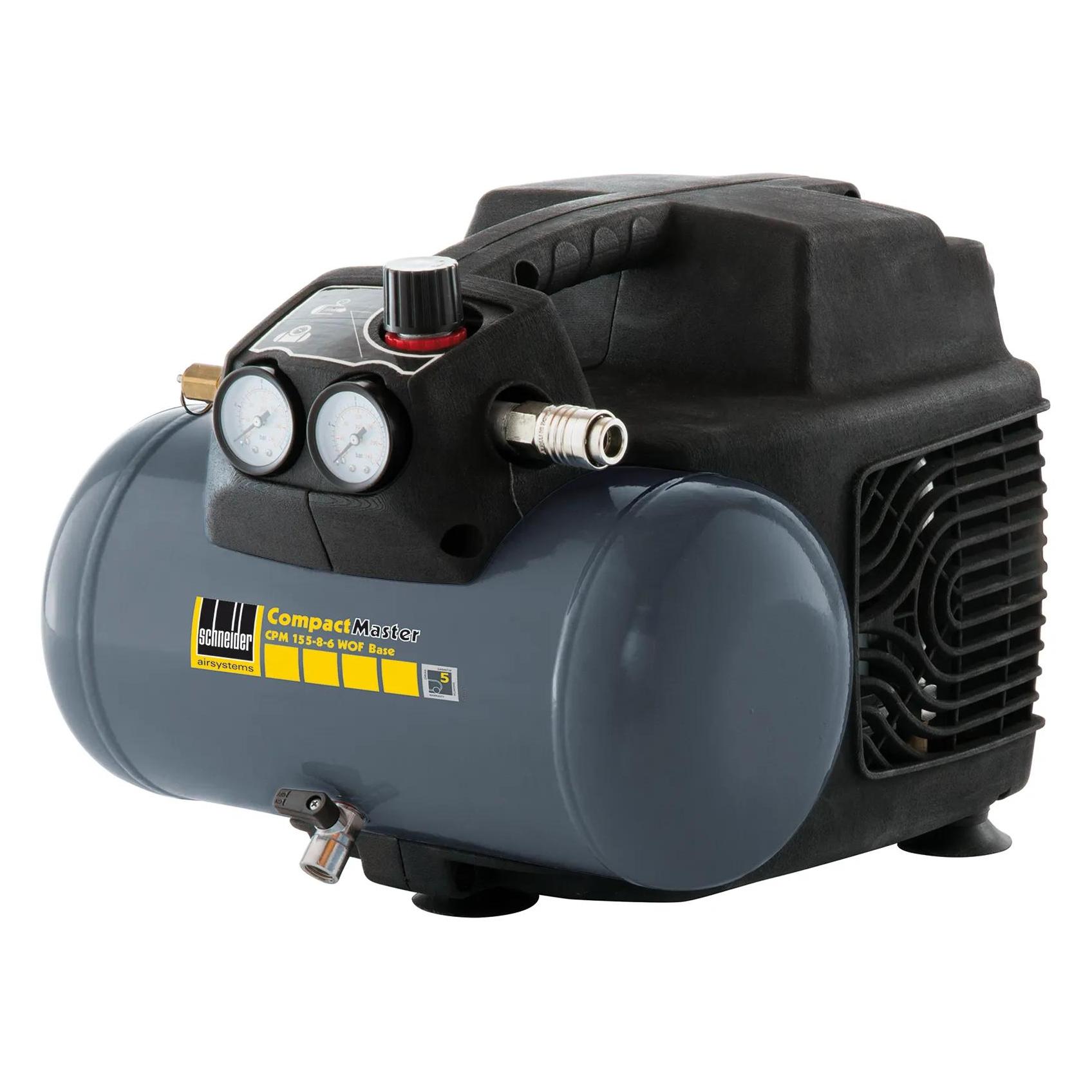 Schneider Druckluft 6 Liter Kompressor CPM 155-8-6 WOF Base (6 l, 8 Bar) (1129502705)