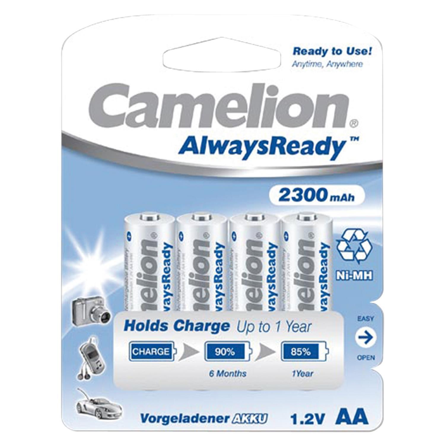 Camelion NH-AA2300ARBP4 Oplaadbare batterij AA Nikkel-metaalhydride NiMH 1,2 V 2300 mAh 4 stuks