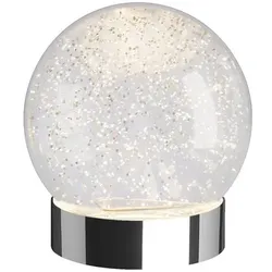 Sompex LED-Tischleuchte Glamor Bauble Kunststoff Silber 13 cm