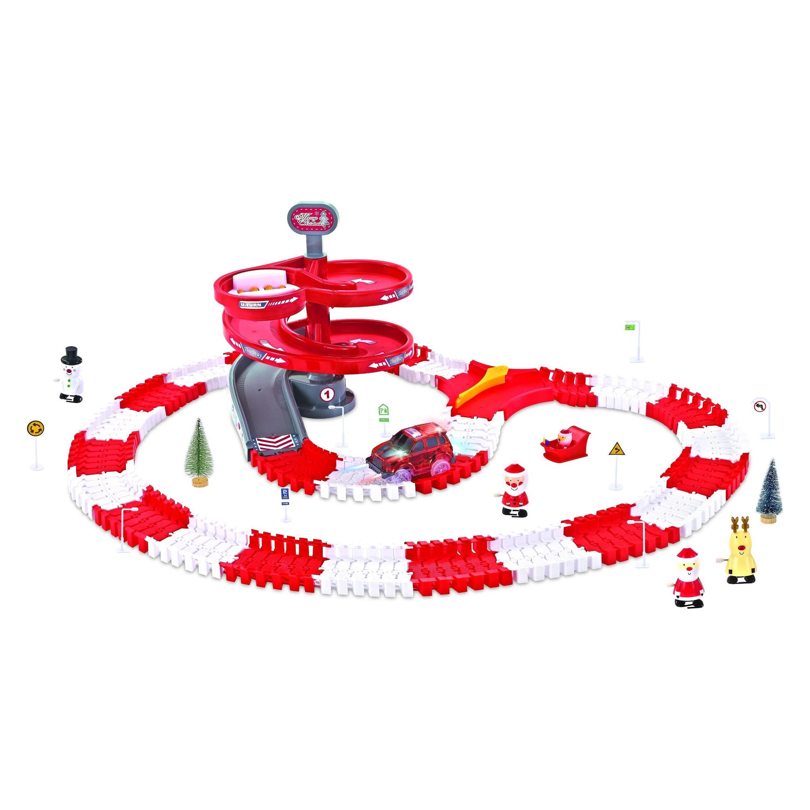 Amewi Magic Traxx Weihnachts-Strecke 168-teilig LED-Fahrz. (100664)