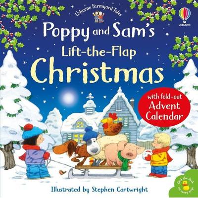 Poppy and Sam's Lift-the-Flap Christmas with Advent Calendar, Gebundene Ausgabe von Heather Amery,Sam Taplin, Usborne, 978-1-83604-544-1