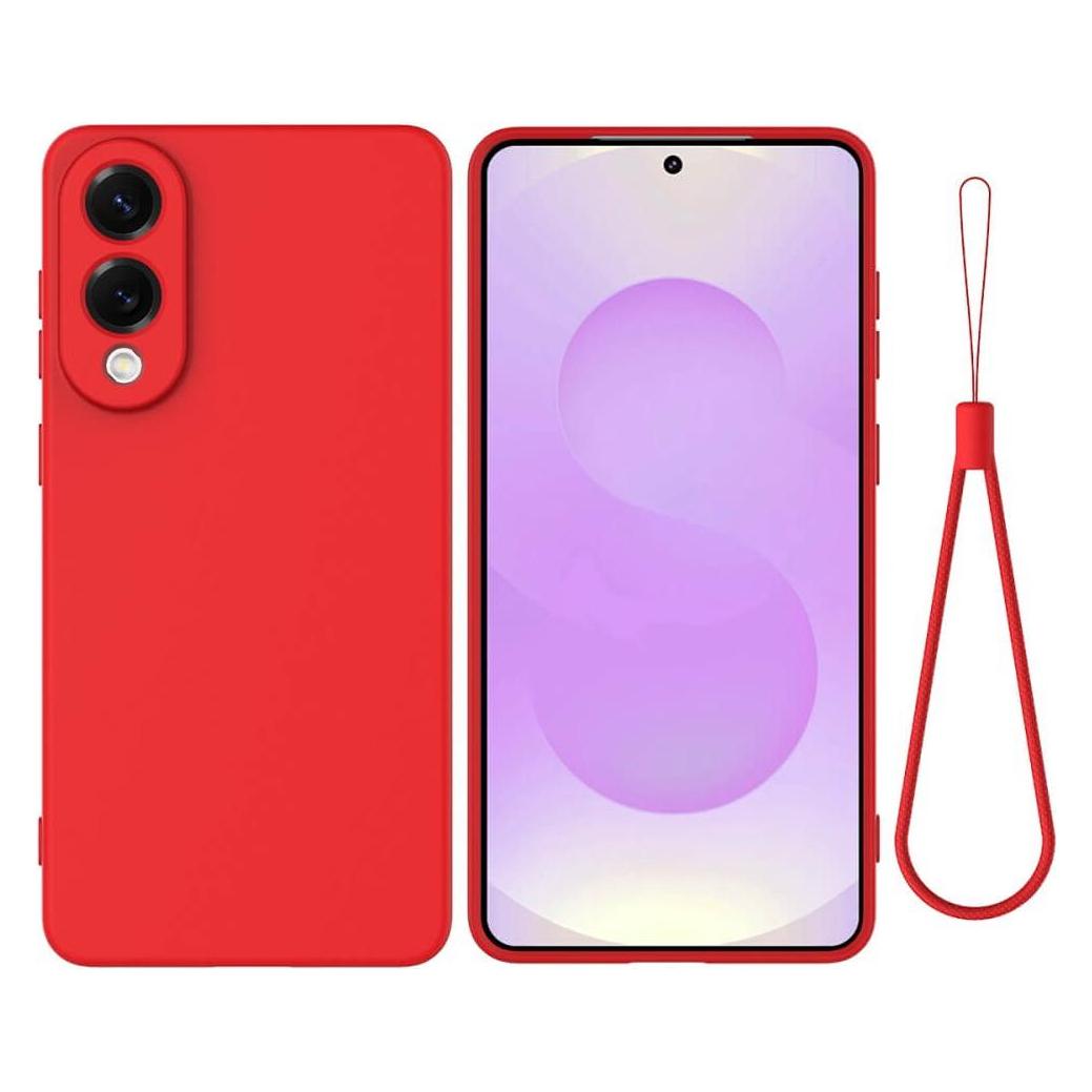 Cover-Discount Galaxy S25 Edge - Silikon Gummi Hülle mit Riemen (Samsung Galaxy S25 Edge) (58336971)