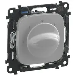 Legrand 755177 Valena Allure Drehschalter 0-1-2-3 Farbe: Aluminium