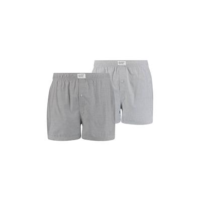 Webboxer LEVI'S "Web-Boxershorts 2er Pack", Herren, Gr. S, grau, Obermaterial: 100% Baumwolle CO., Unterhosen