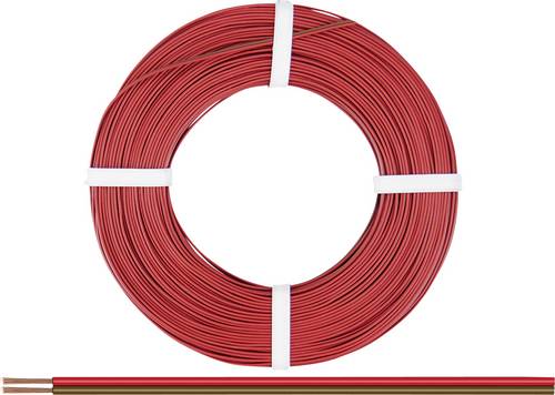 Donau Elektronik 218-08-25 Litze 2 x 0.14mm² Rot, Braun 25m