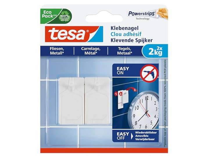 tesa Adhesive Nail for Tiles & Metal 2 kg, wit