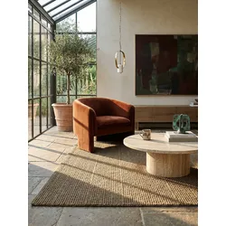 Wollteppich uni Erdtöne 200 x 290 cm - ALNE   Kadima Design