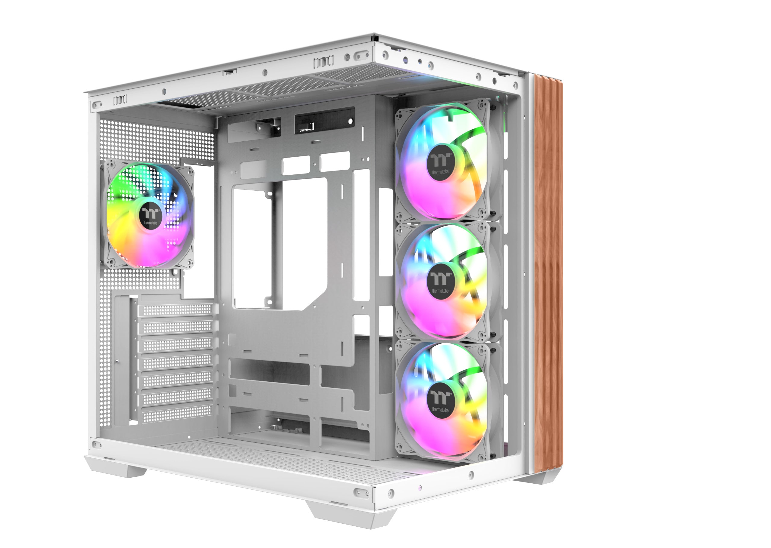 Thermaltake View 380 Gaming PC Gehäuse Midi-Tower Snow White Seitenfenster