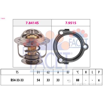 FACET Thermostat, Kühlmittel 7.8633 für KIA