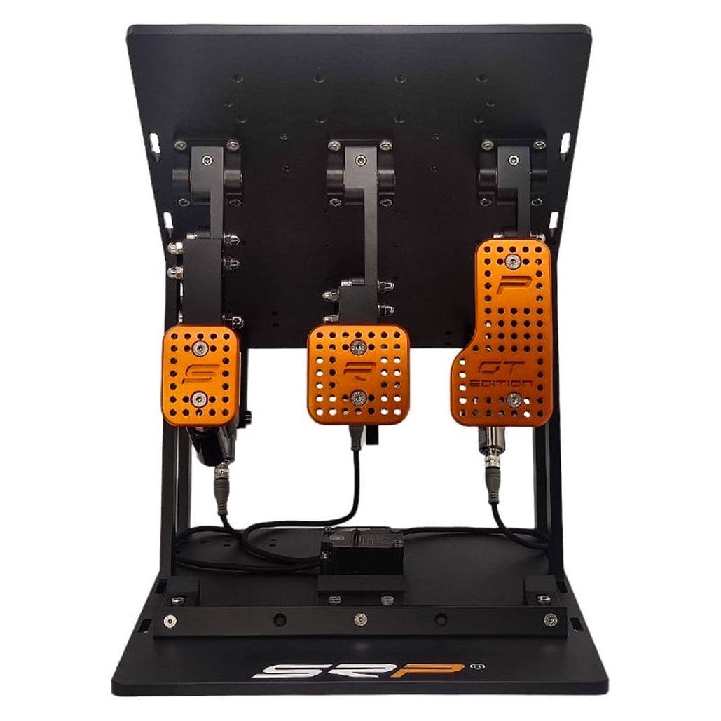 SimRacing Pro SRP-GTI-R 3P Black Edition (PED-GTIR-3P-BLK-ORG + ACC-PEK)