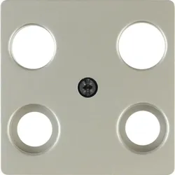 Berker 148304 Z-Platte Ant Std 4Loch E-Stahl Lack