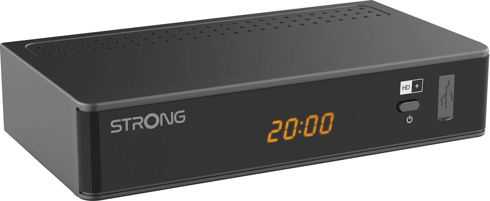 STRONG Satellitenreceiver "SRT 7815", schwarz, B:16,8cm H:4cm T:10,5cm, Receiver, über Satellit, 6 Monate HD+ inkl., Satellitenreceiver