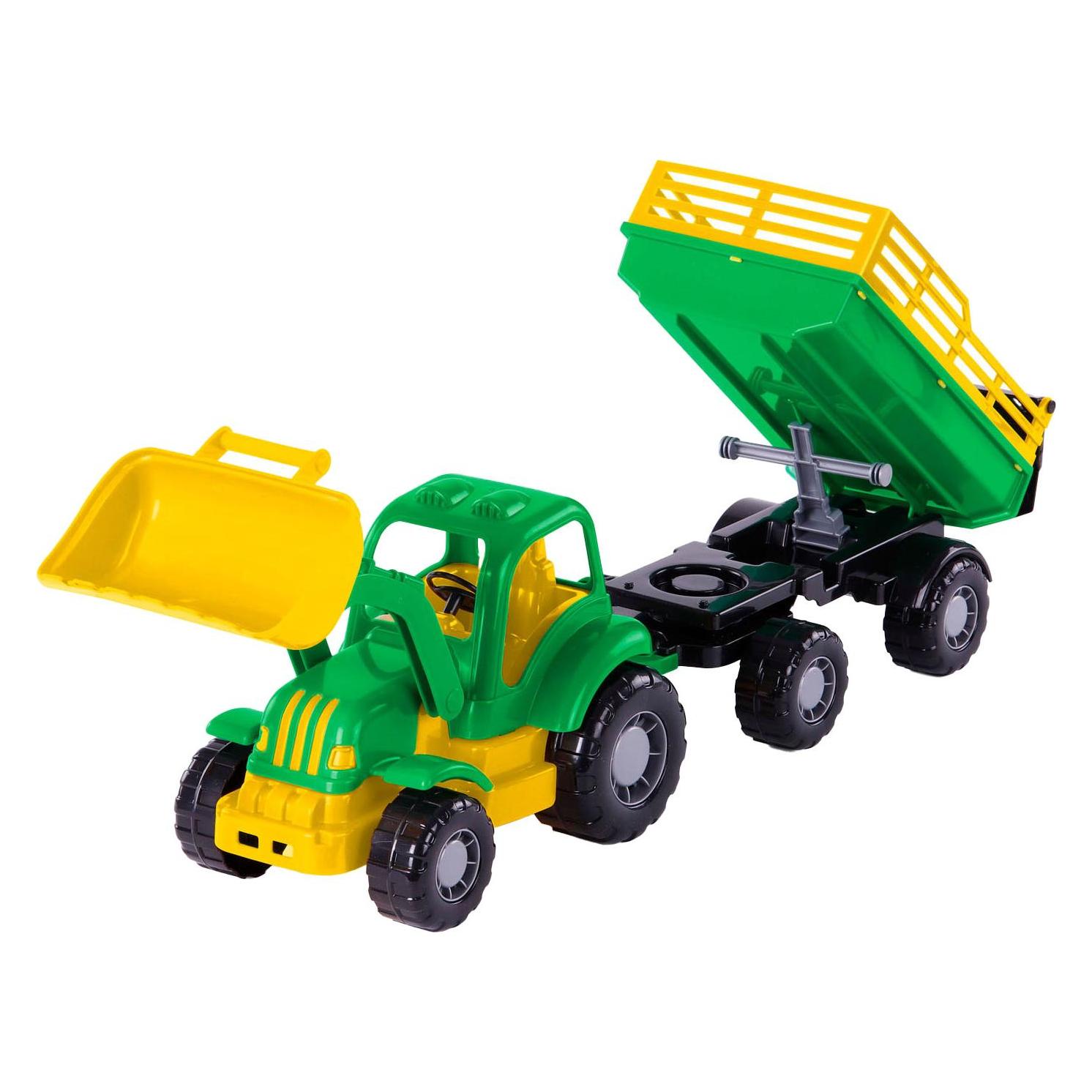 Polesie Cavallino Classic Traktor mit Kippanhänger, 66 cm (43695961)