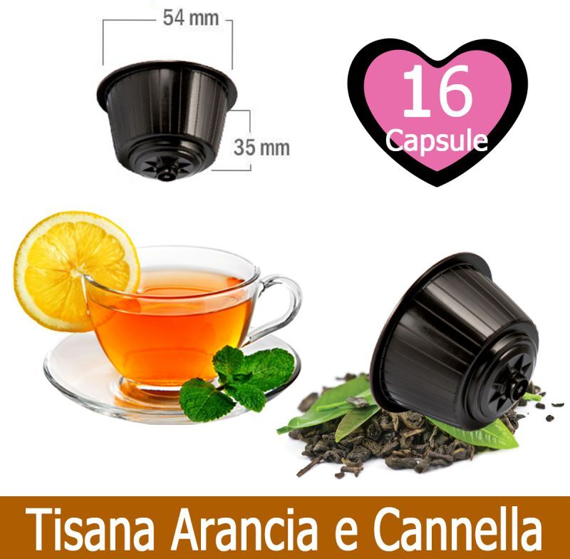 Caffè Kickkick 16 Tisana Arancia E Cannella Compatibili Nescafè Dolce Gusto