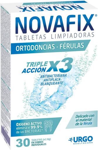 Novafix Tabletas Limpiadoras Triple Acción 30 Unidades