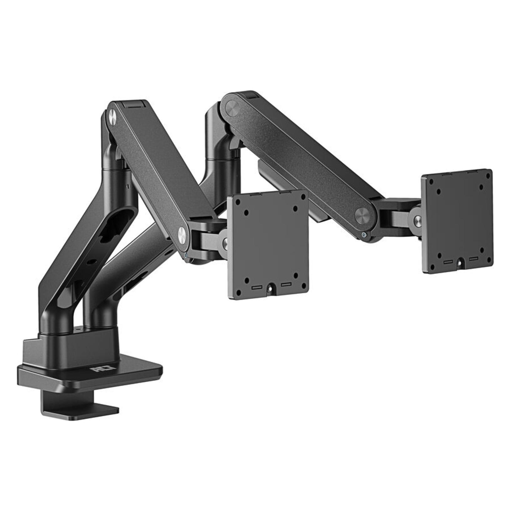ACT Dual monitor arm office premium, with gas spring (Tisch, 34", 20 kg) (AC8342)