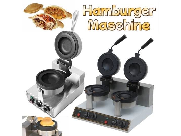 Machine électrique de gaufre de crème glacée UFO Burger Maker 1200W hambourg Gelato Panini presse Machine Sandwich presse fabricant crêpes Machin