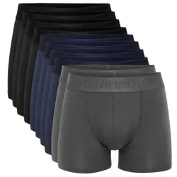 Resteröds 10P Gunnar Cotton Boxer Mixed Ökologische Baumwolle Small Herren