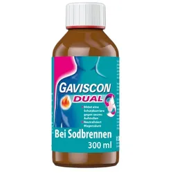 GAVISCON Dual Suspension mit Zweifachwirkung gegen Sodbrennen (300 ml) 300 ml