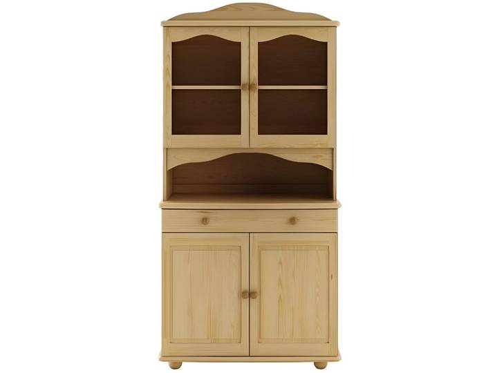 JVmoebel Buffet Elegante Vitrine aus Holz im Landhausstil für Ihr Wohnzimmer (1-St) Made in Europa